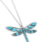 FLYING Low - Blue - Paparazzi Necklace Image