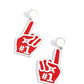 My Number One - Red - Paparazzi Earring Image