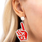 My Number One - Red - Paparazzi Earring Image