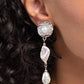 Modest MVP - White - Paparazzi Earring Image