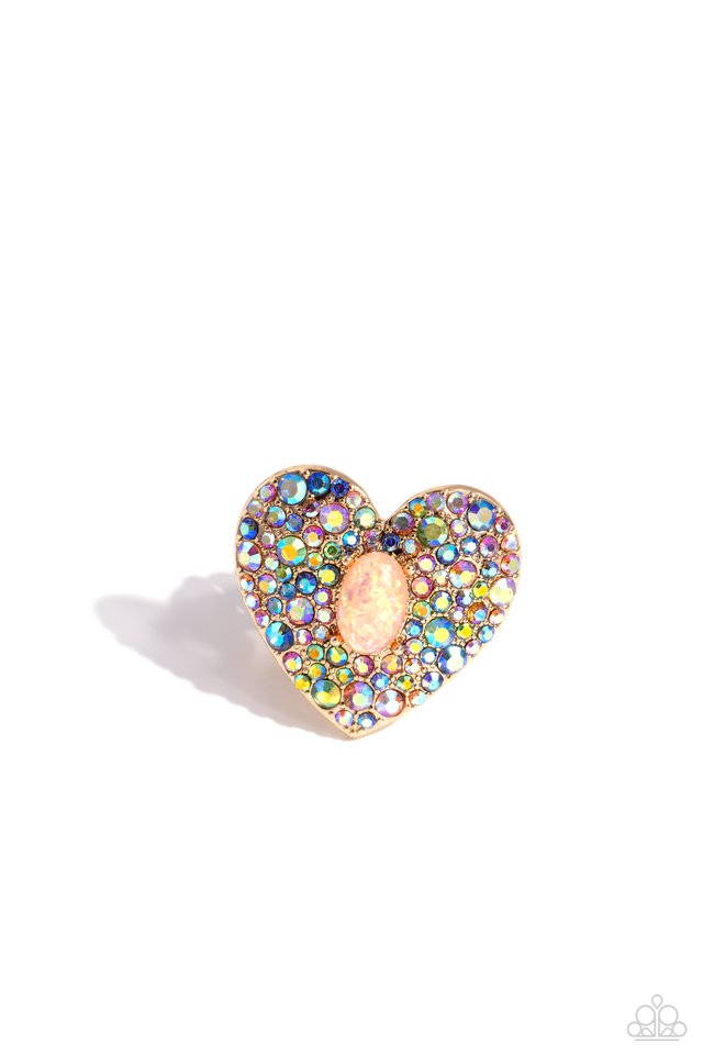Bejeweled Beau - Gold - Paparazzi Ring Image
