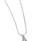 Seize the Initial - Silver - A - Paparazzi Necklace Image