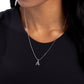 Seize the Initial - Silver - A - Paparazzi Necklace Image