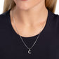 Seize the Initial - Silver - C - Paparazzi Necklace Image