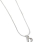 Seize the Initial - Silver - D - Paparazzi Necklace Image
