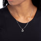 Seize the Initial - Silver - D - Paparazzi Necklace Image