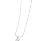 Seize the Initial - Silver - H - Paparazzi Necklace Image