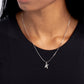 Seize the Initial - Silver - K - Paparazzi Necklace Image