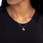 Seize the Initial - Silver - M - Paparazzi Necklace Image
