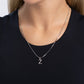 Seize the Initial - Silver - Z - Paparazzi Necklace Image