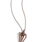 Trifecta Tyrant - Copper - Paparazzi Necklace Image