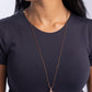 Trifecta Tyrant - Copper - Paparazzi Necklace Image