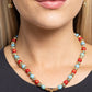 Speckled Story - Red - Paparazzi Necklace Image