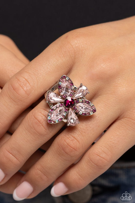 Blazing Blooms - Pink - Paparazzi Ring Image