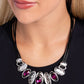 Sliding Splendor - Pink - Paparazzi Necklace Image