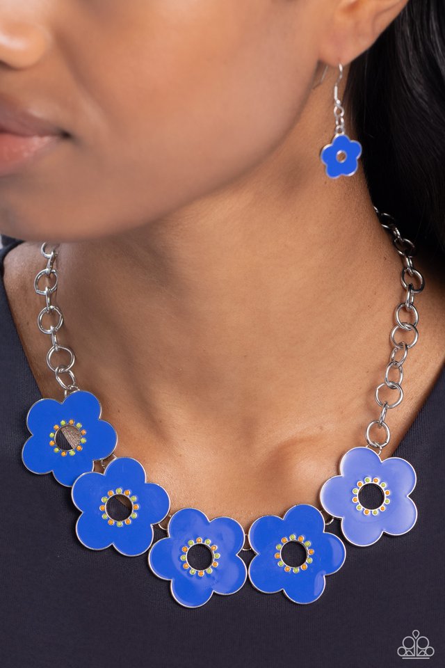 Cartoon Couture - Blue - Paparazzi Necklace Image