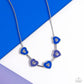 ECLECTIC Heart - Blue - Paparazzi Necklace Image