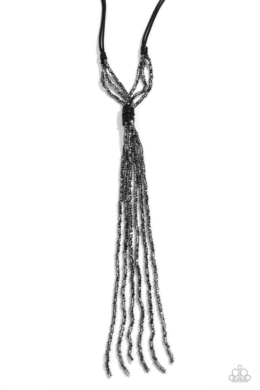 Knotted Karma - Black - Paparazzi Necklace Image