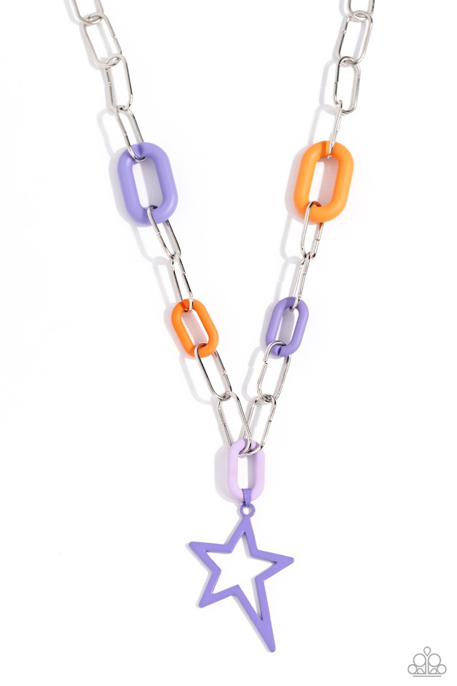 Stargazing Show - Purple - Paparazzi Necklace Image