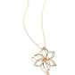 Flowering Fame - Gold - Paparazzi Necklace Image