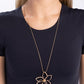 Flowering Fame - Gold - Paparazzi Necklace Image