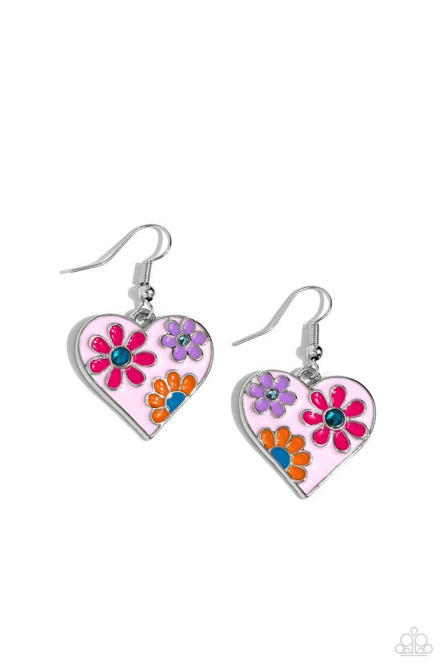 Generously Groovy - Pink - Paparazzi Earring Image