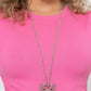 Blinged-Out Breeze - Pink - Paparazzi Necklace Image