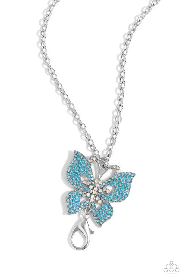 Blinged-Out Breeze - Blue - Paparazzi Necklace Image