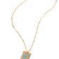 Optimistic Vibes - Blue - Paparazzi Necklace Image