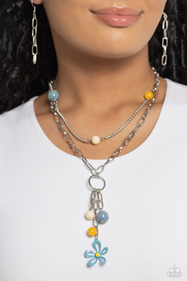 Seize the Swirls - Blue - Paparazzi Necklace Image