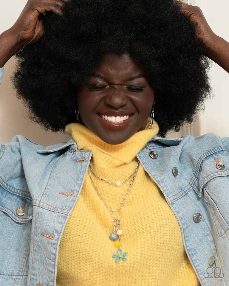 Seize the Swirls - Blue - Paparazzi Necklace Image