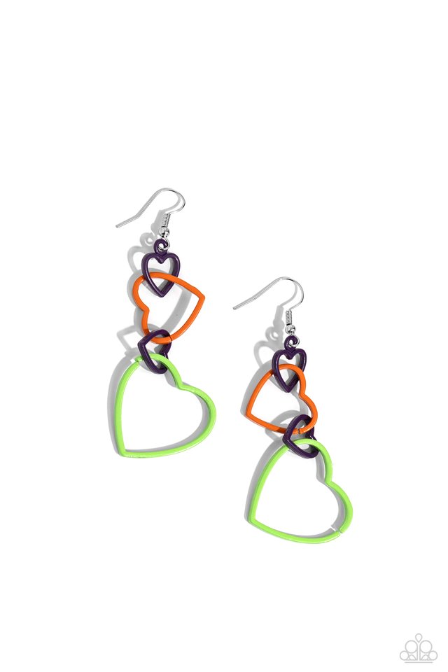 Cascading Crush - Multi - Paparazzi Earring Image