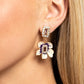 Colorful Clippings - Gold - Paparazzi Earring Image