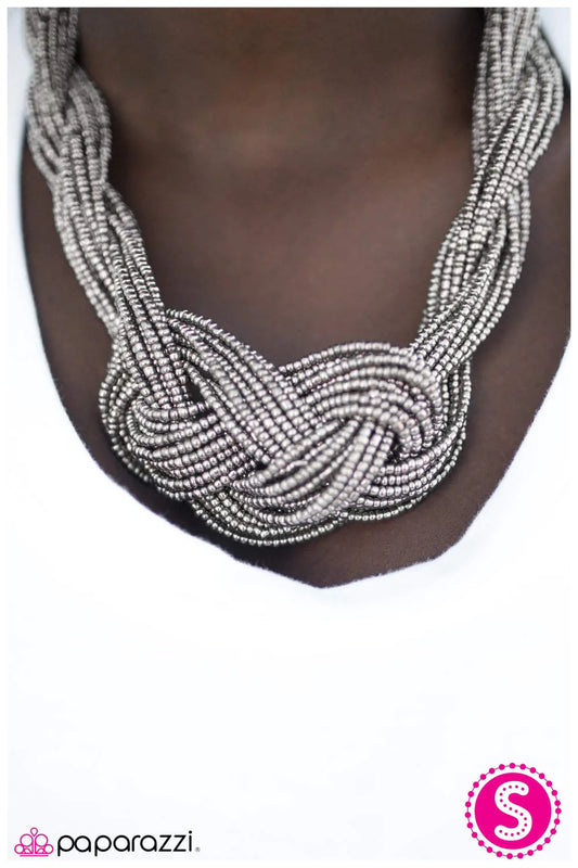 Paparazzi Necklace ~ Standing Ovation - Silver