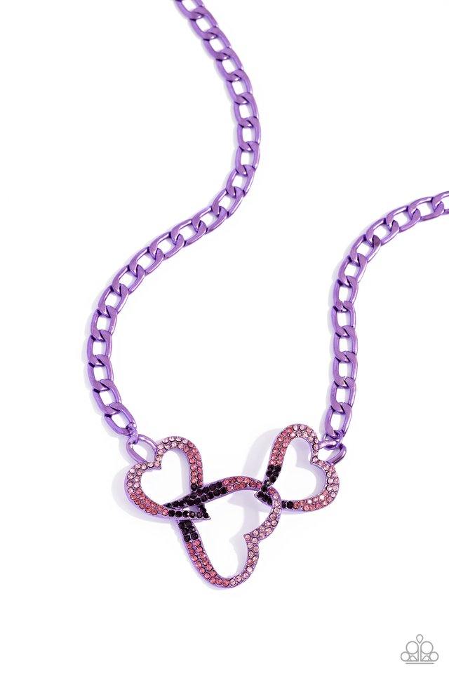 Paparazzi Necklace ~ Eclectically Enamored - Purple – Paparazzi