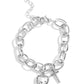 Guess Now Its INITIAL - White - T - Paparazzi Bracelet Image