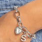 Guess Now Its INITIAL - White - S - Paparazzi Bracelet Image