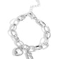 Guess Now Its INITIAL - White - R - Paparazzi Bracelet Image