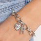 Guess Now Its INITIAL - White - R - Paparazzi Bracelet Image