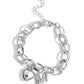 Guess Now Its INITIAL - White - M - Paparazzi Bracelet Image
