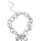 Guess Now Its INITIAL - White - C - Paparazzi Bracelet Image