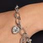 Guess Now Its INITIAL - White - B - Paparazzi Bracelet Image