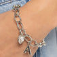 Guess Now Its INITIAL - White - A - Paparazzi Bracelet Image