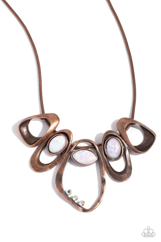 Gleaming Gala - Copper - Paparazzi Necklace Image