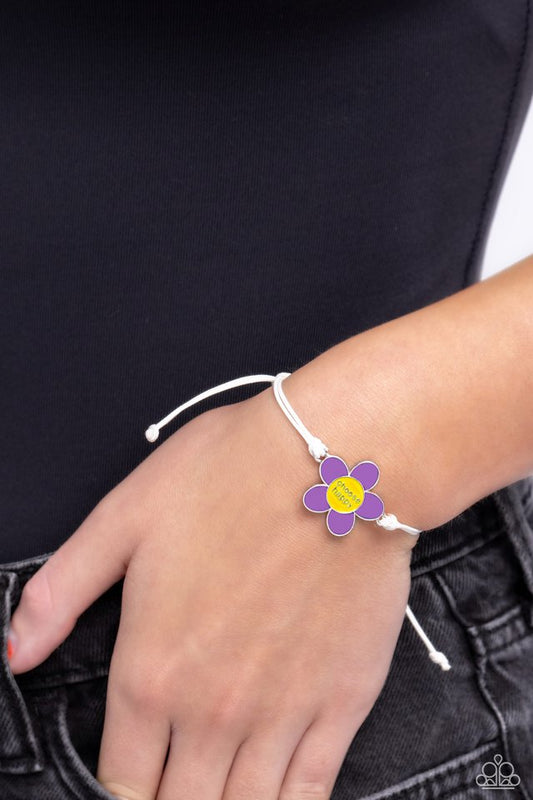 Choose Cheer - Purple - Paparazzi Bracelet Image