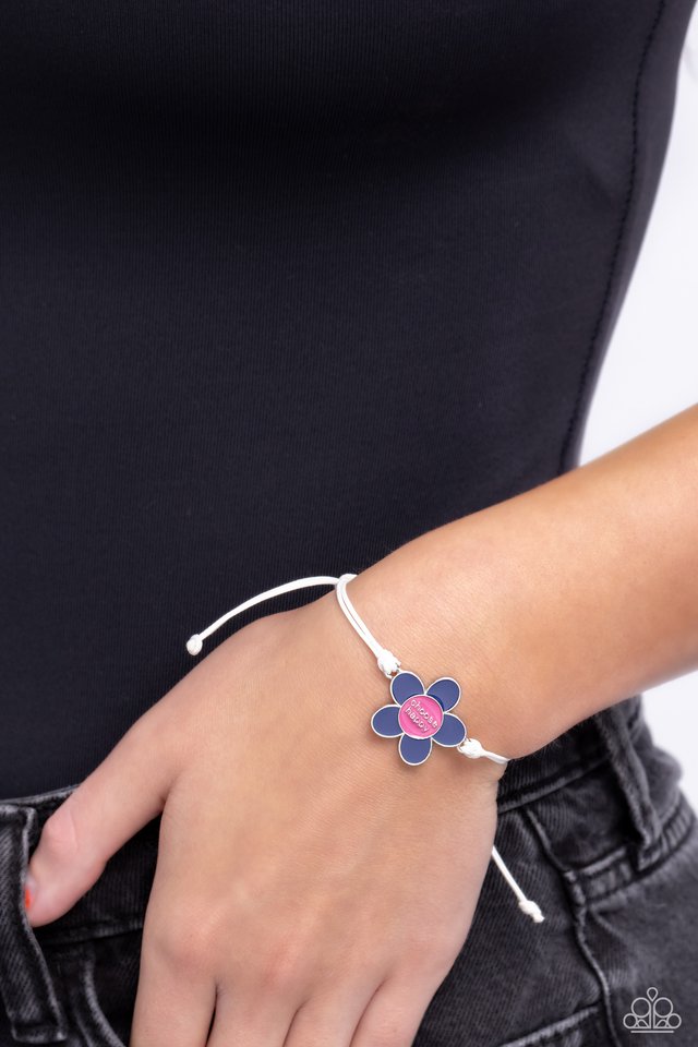 Choose Cheer - Blue - Paparazzi Bracelet Image