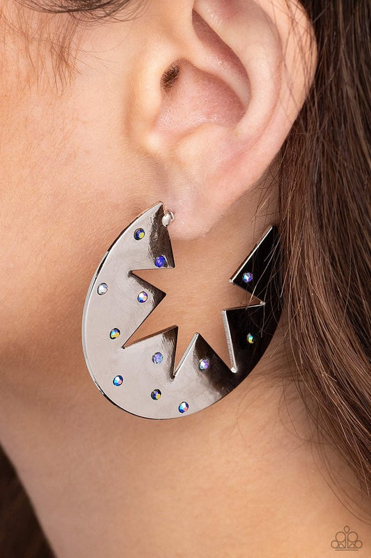 Starry Sensation - Blue - Paparazzi Earring Image