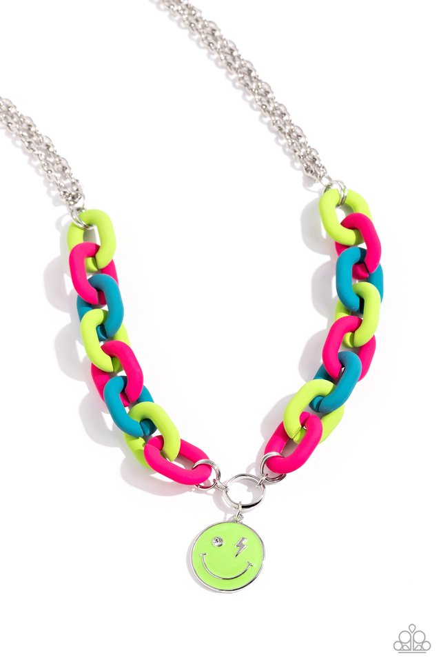 Paparazzi Necklace ~ Speed SMILE - Green – Paparazzi Jewelry