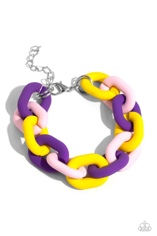 Go the Extra SMILE - Purple - Paparazzi Bracelet Image