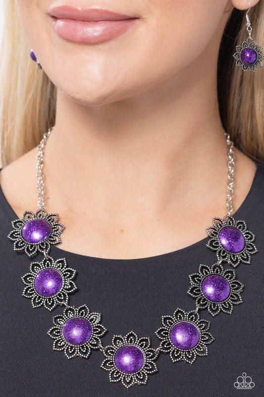 The GLITTER Takes It All - Purple - Paparazzi Necklace Image